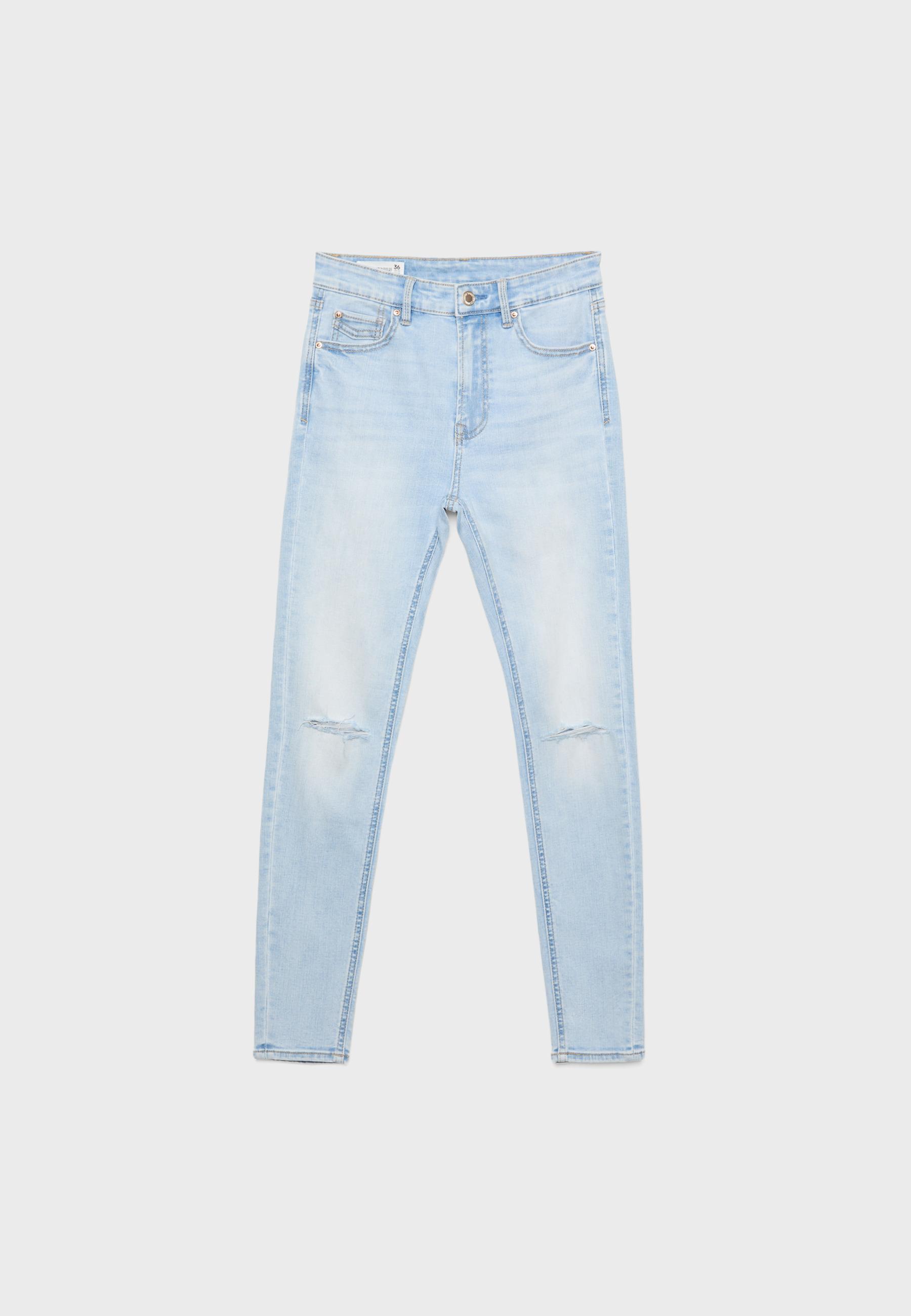 D07 high-waist jeans — LIGHT BLEACH