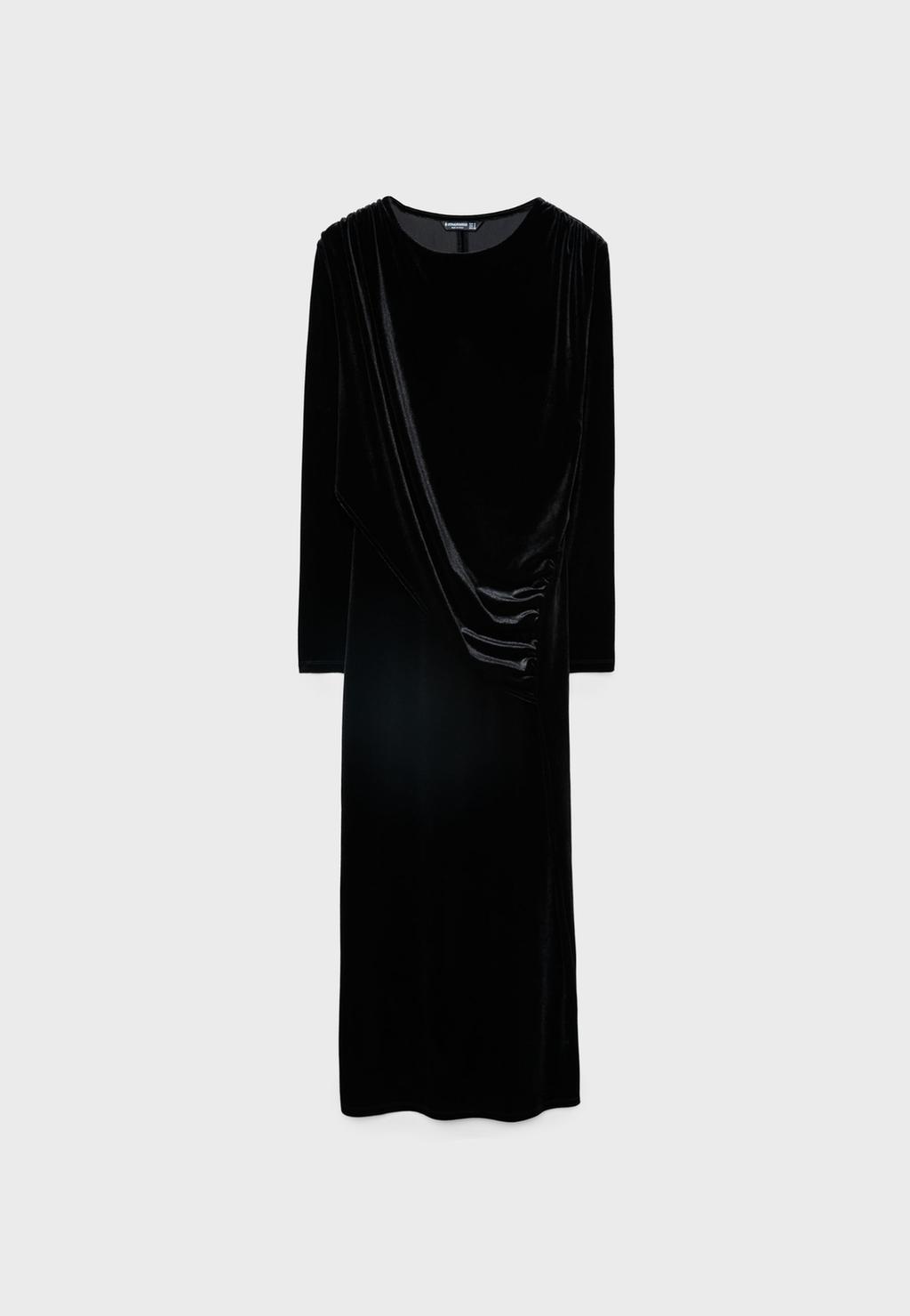 Velvet midi dress