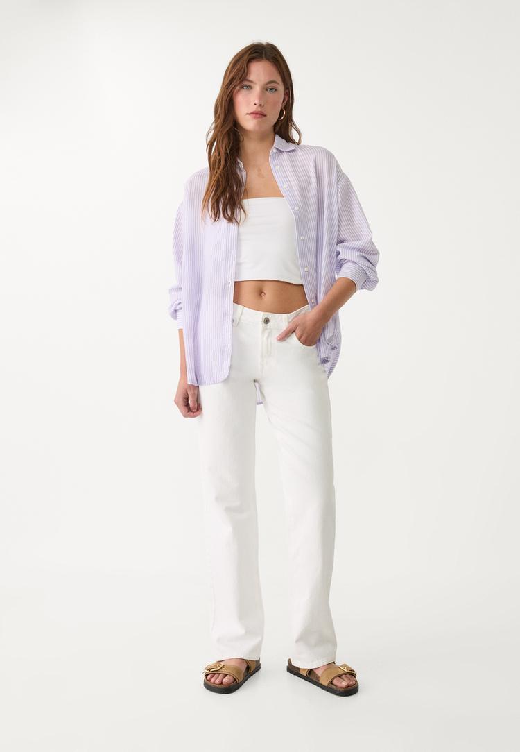 linen blend shirt