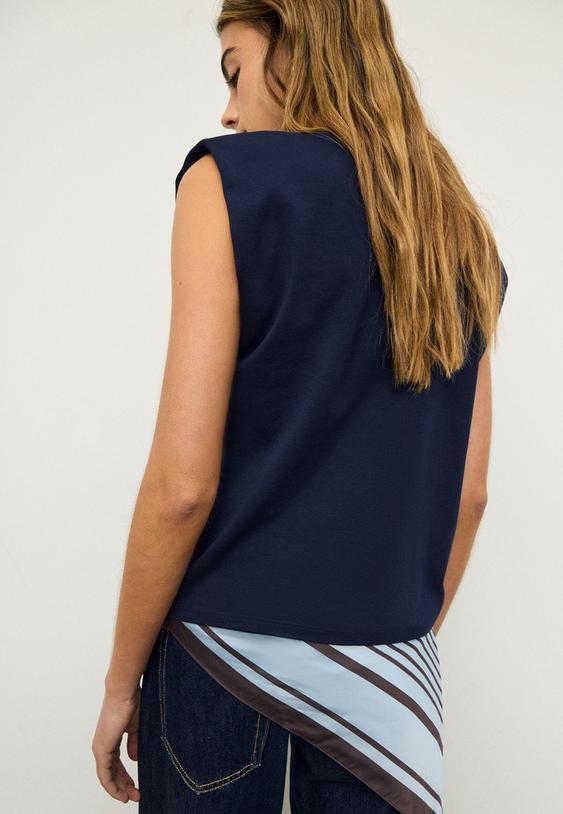 maglietta basic con spalline