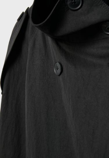 High neck trench coat — Black 9