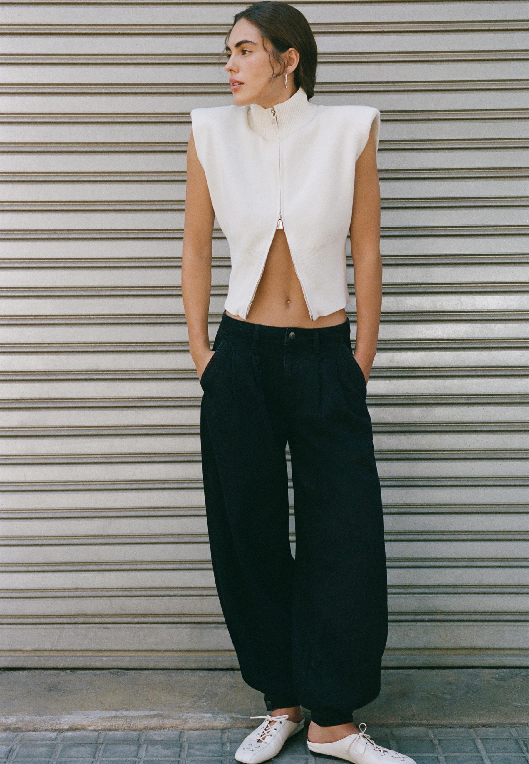 D72 Sarouel jeans — BLACK DENIM WASH