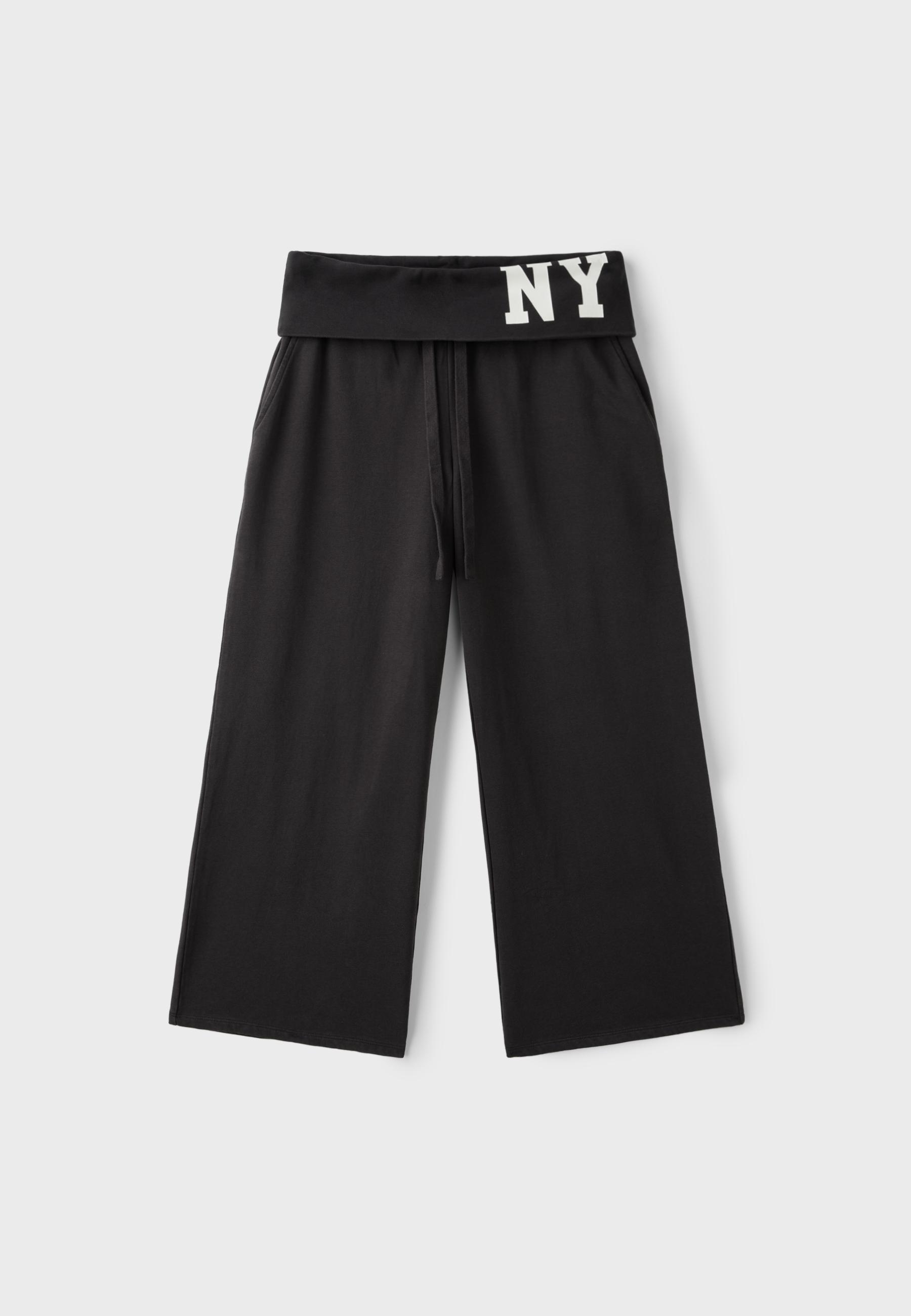 NY garment-washed jogger trousers — Dark grey