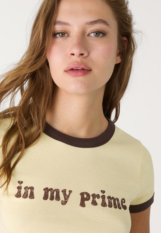 camiseta manga corta estampado