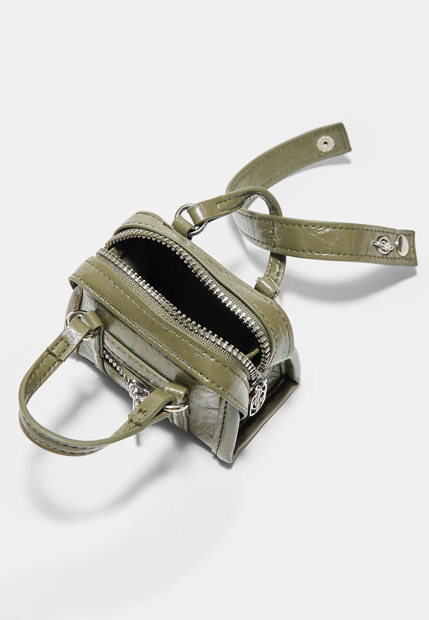 Mini bag charm — Khaki