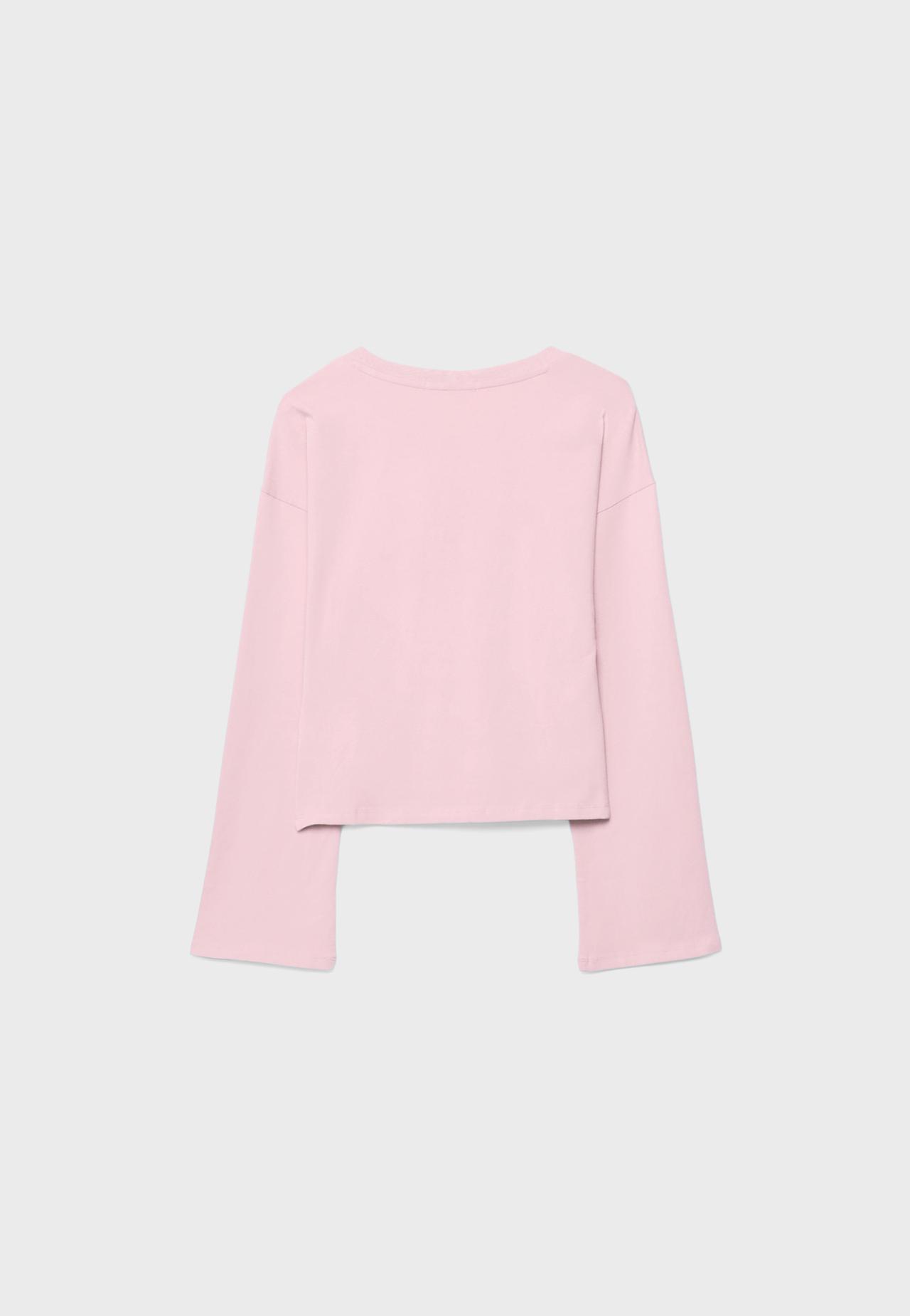 Kimono sleeve top — Pastel pink