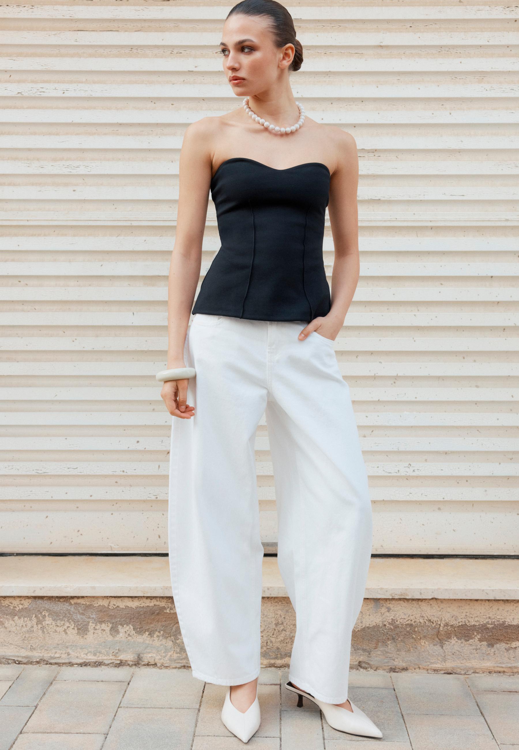 D80 Barrel fit jean - Görsel 2