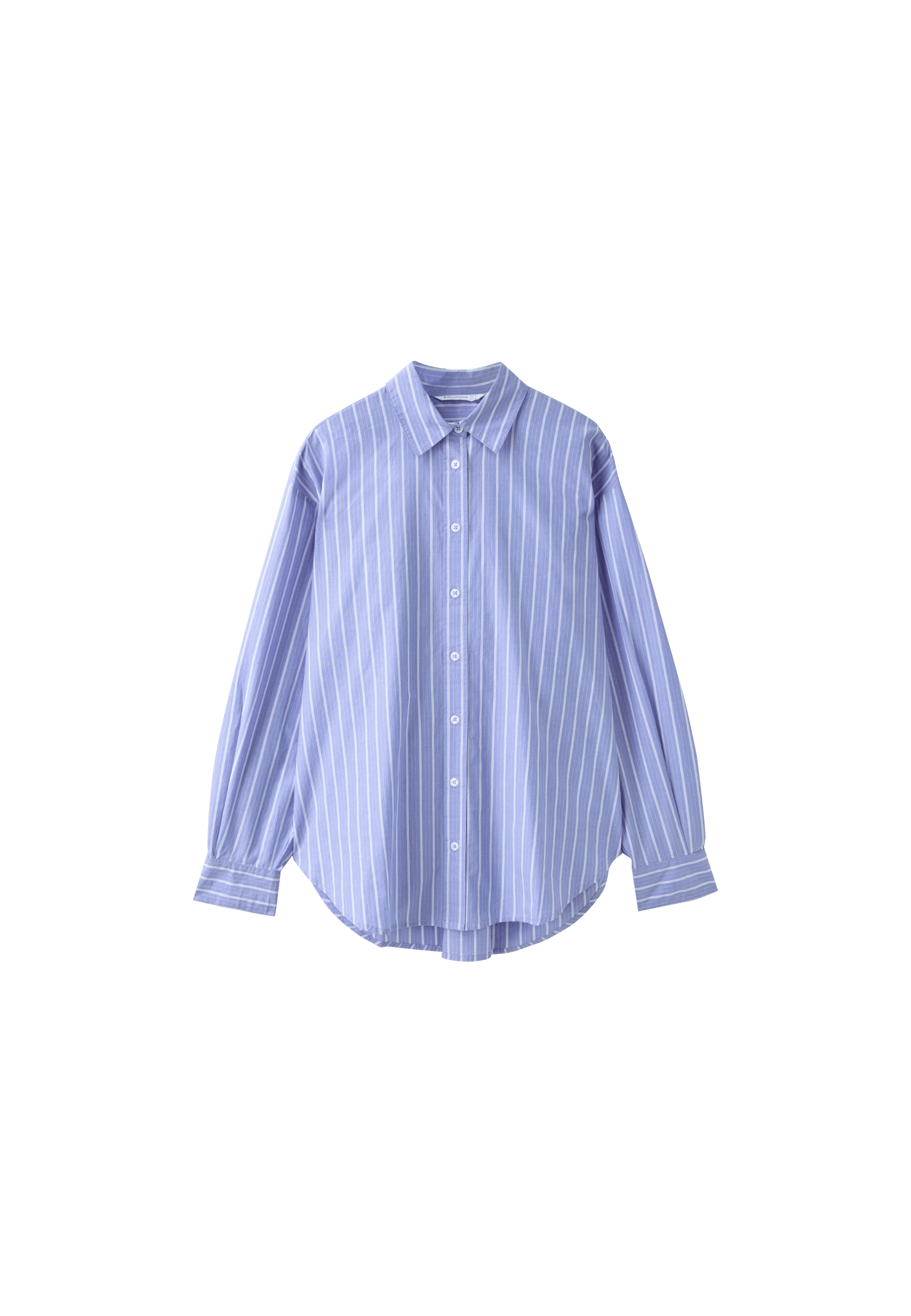 Adjustable regular poplin shirt — Sky blue