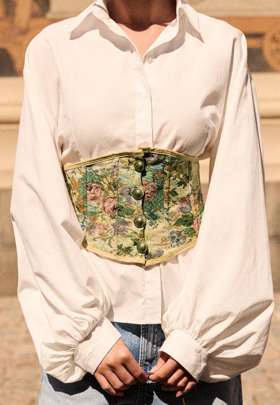 printed corset belt