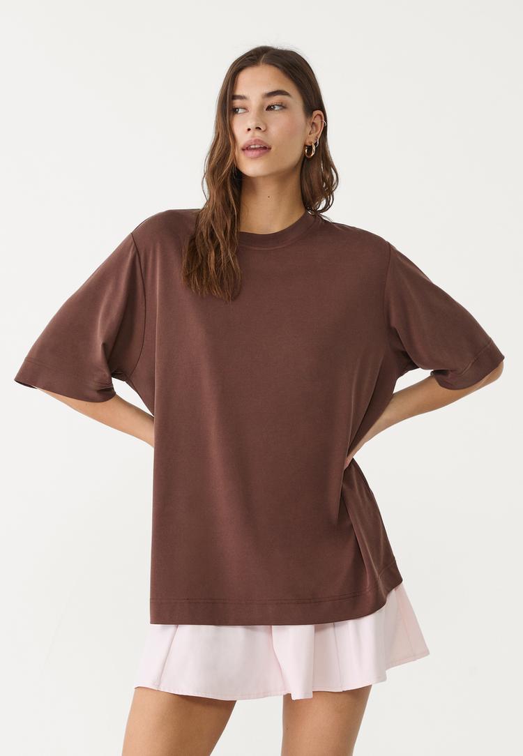 camiseta oversize tacto suave