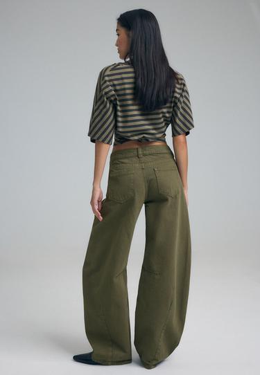 Low-rise balloon jeans — Khaki 5