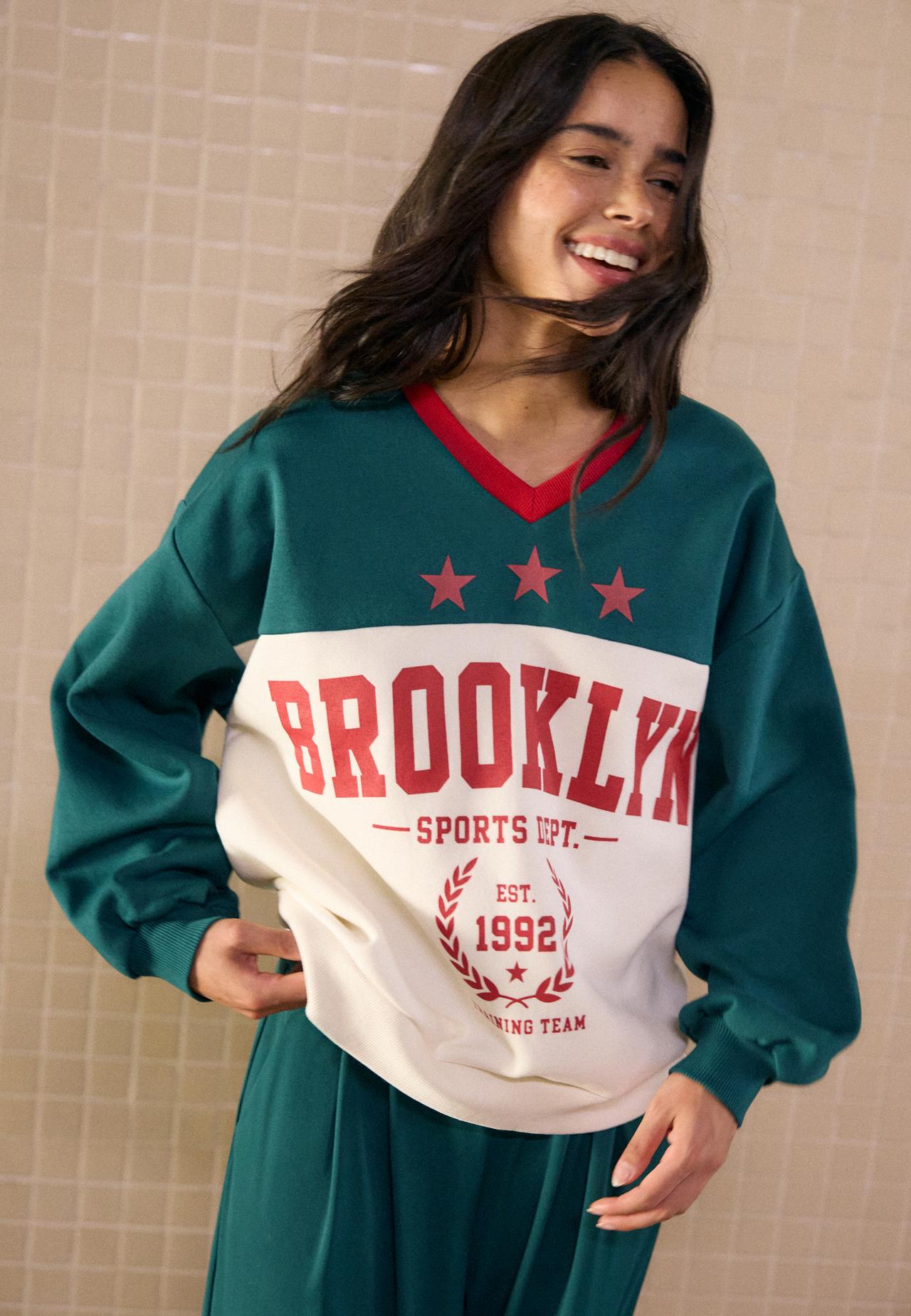 Brooklyn positional sweatshirt — Khaki