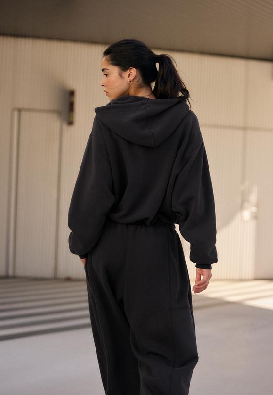 Stradivarius Sweatshirt Mit Puff-Effekt Graumeliert S