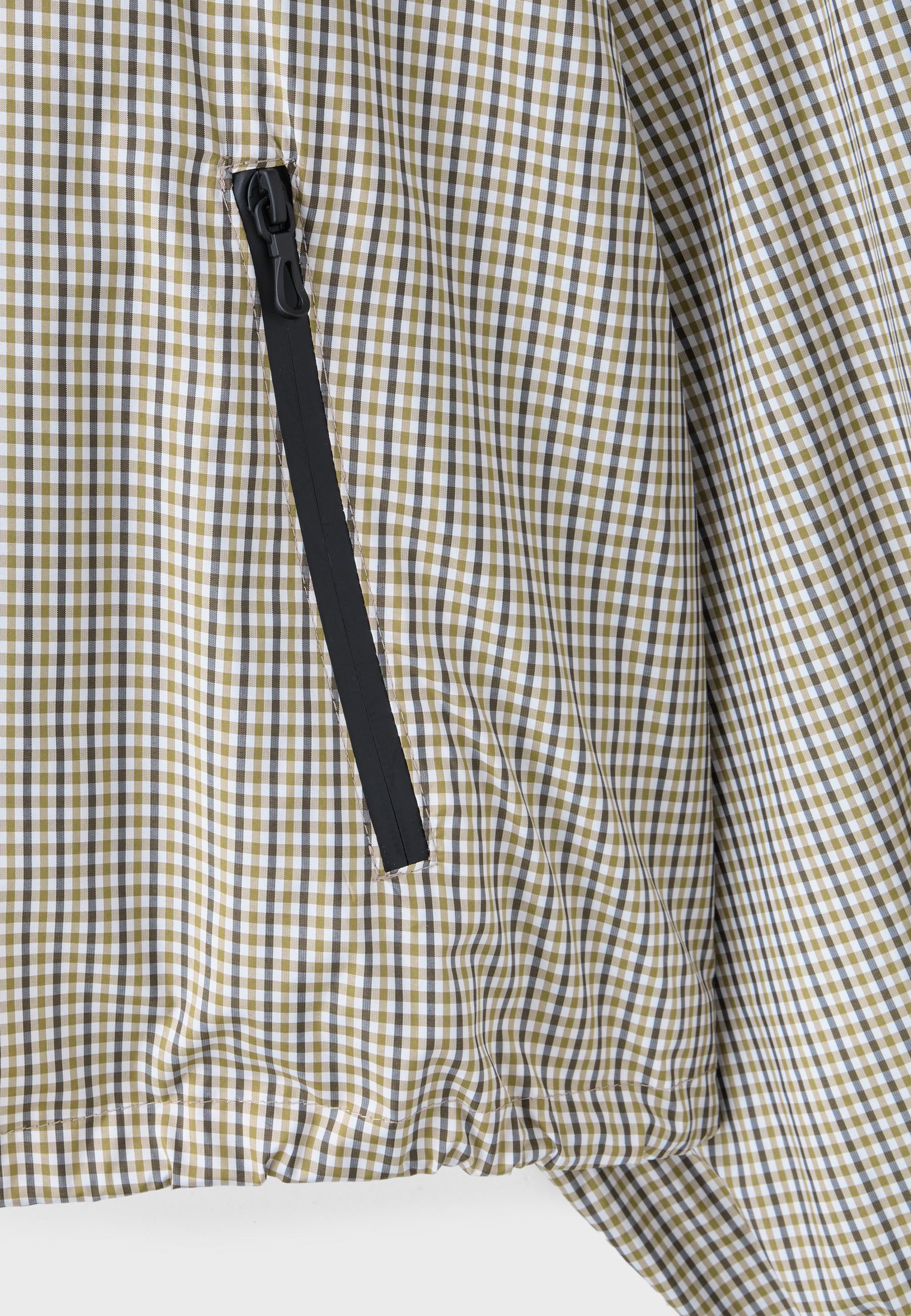 Check technical jacket — Beige