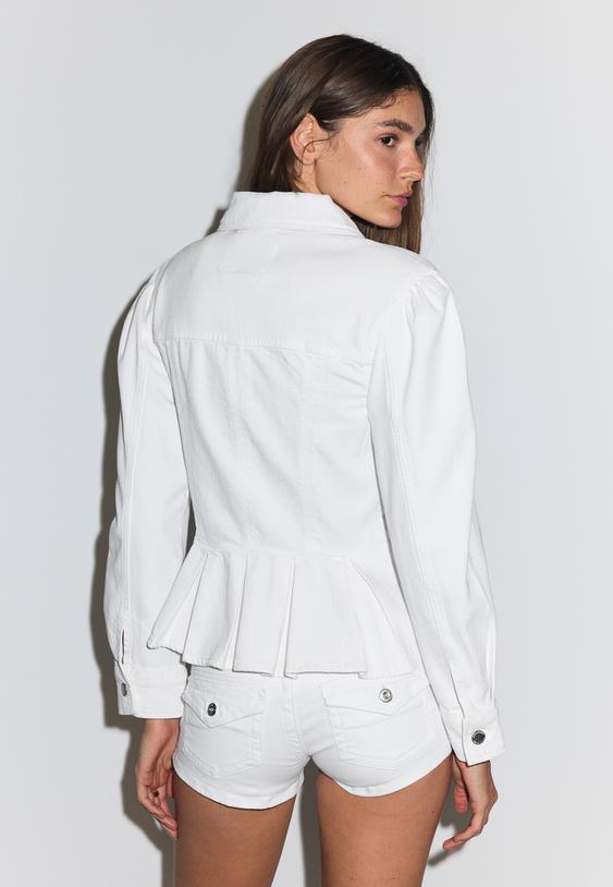 cazadora denim peplum