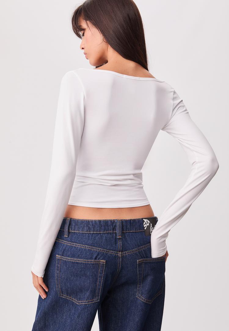 seamless t shirt met lange mouwen