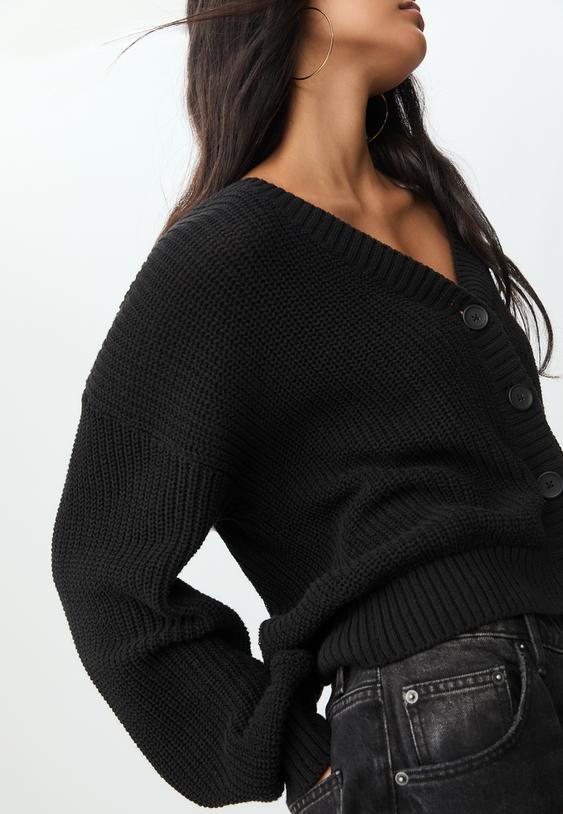 chaqueta punto botones