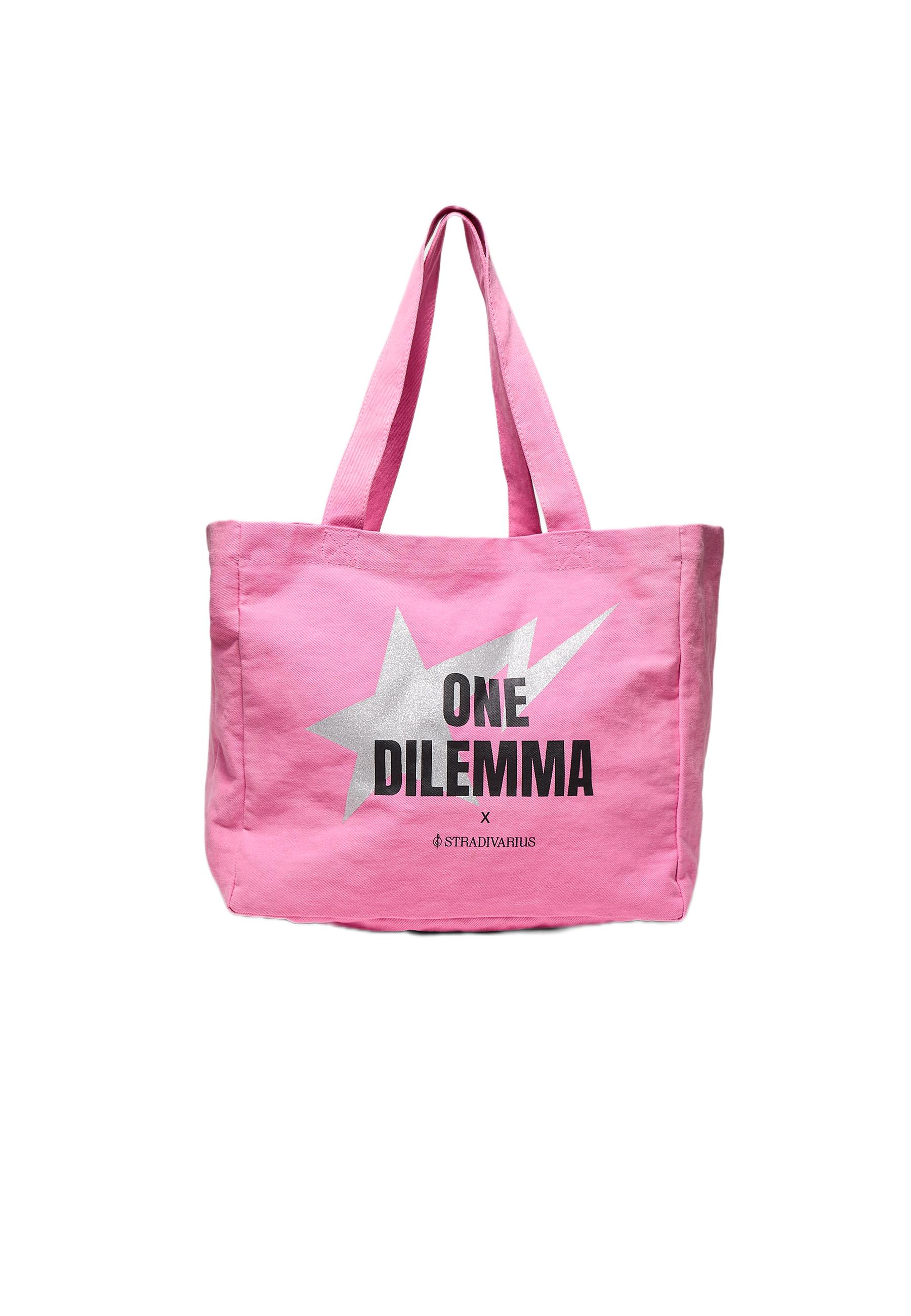 One Dilemma shopper bag — Pastel pink