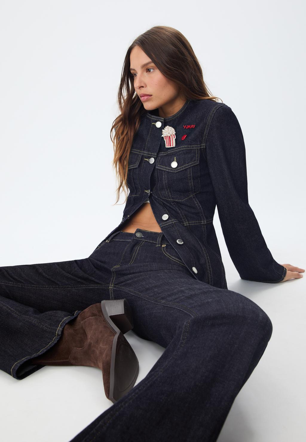 Veste ajustée en denim