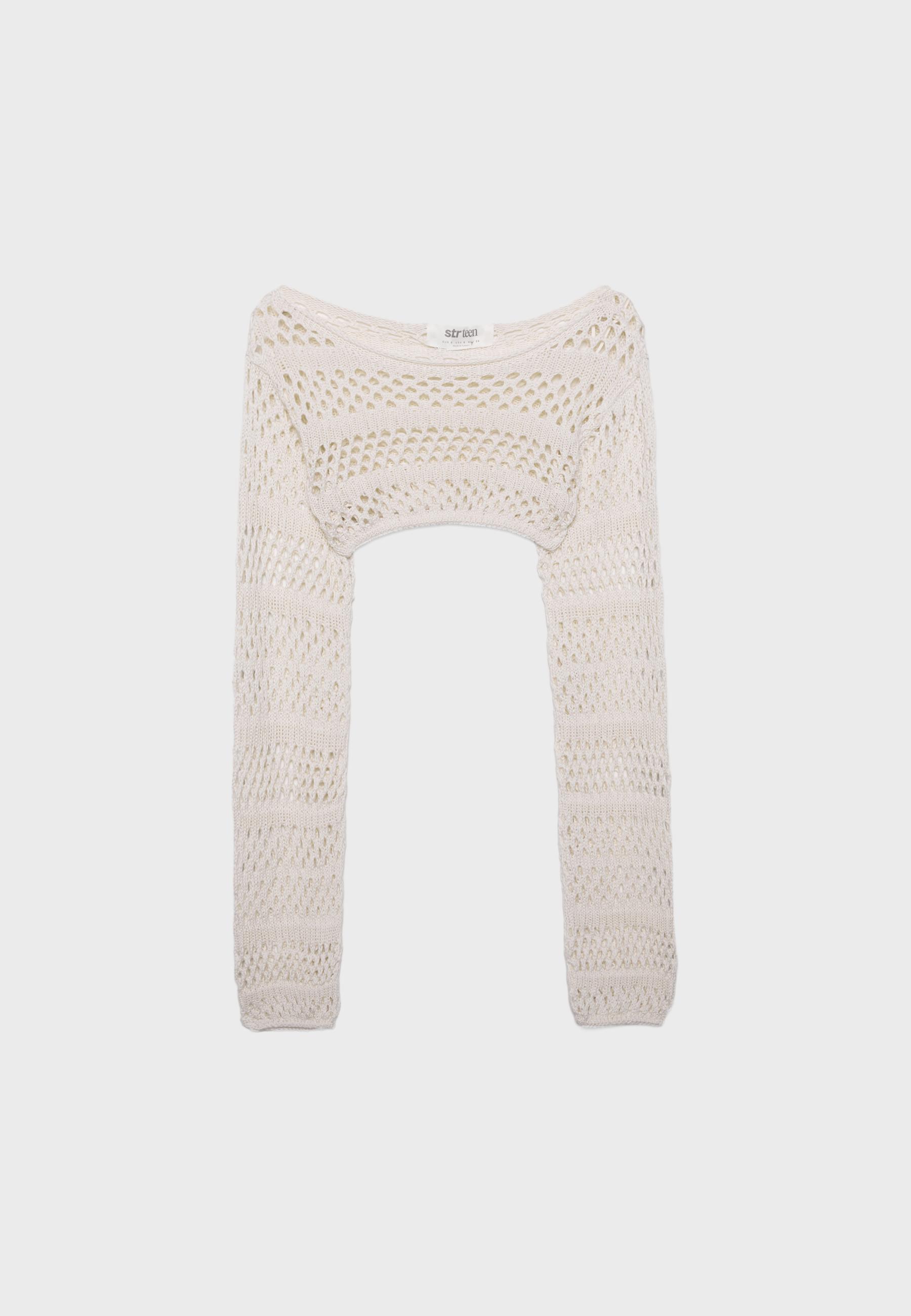 Knit bolero — Ecru