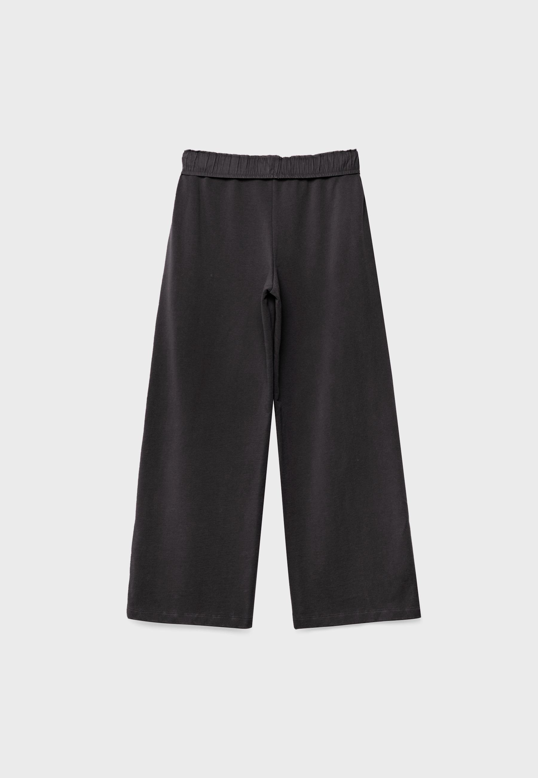 Washed effect straight-leg jogger trousers — Dark grey