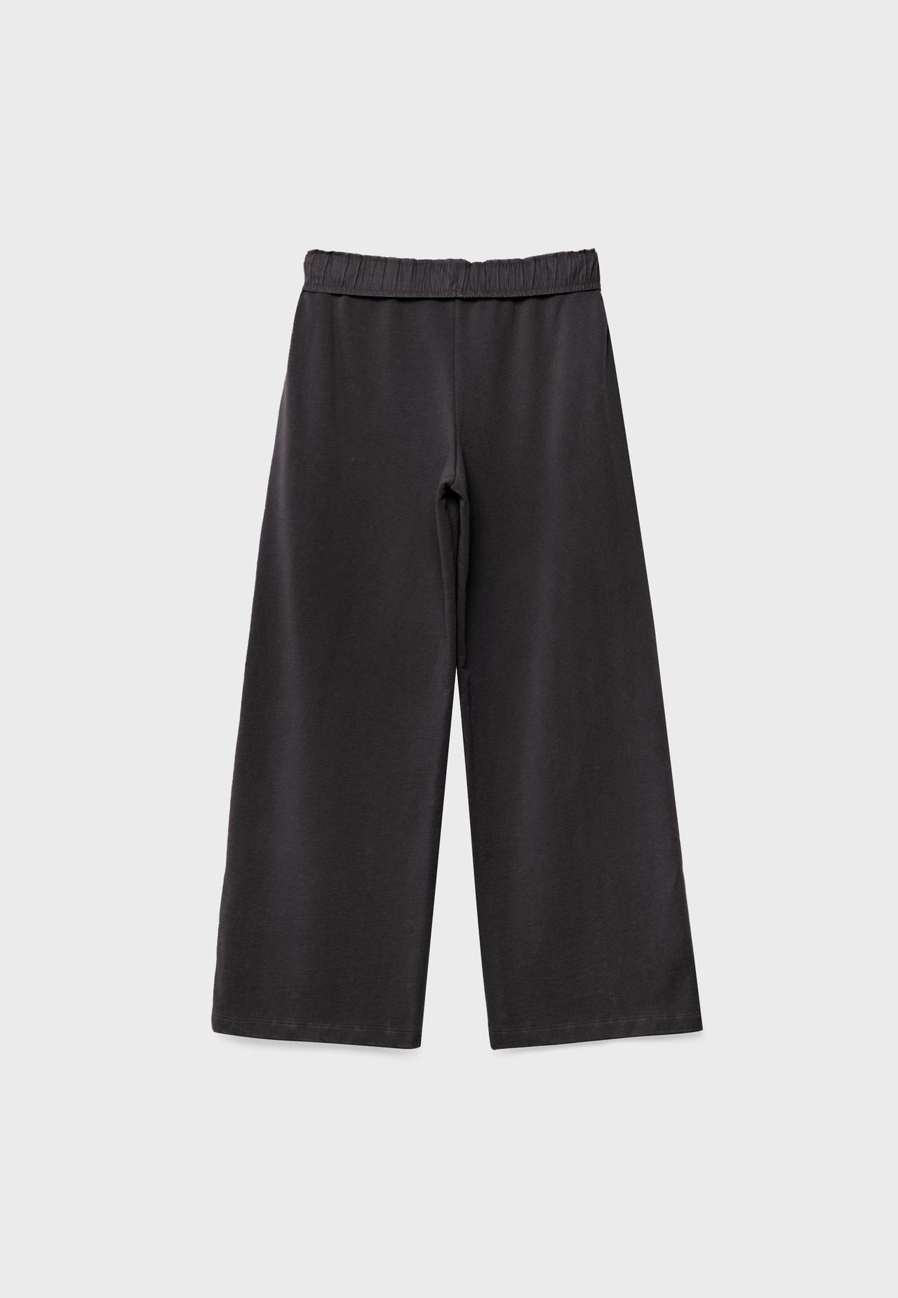 Washed-effect straight jogger trousers — Dark grey