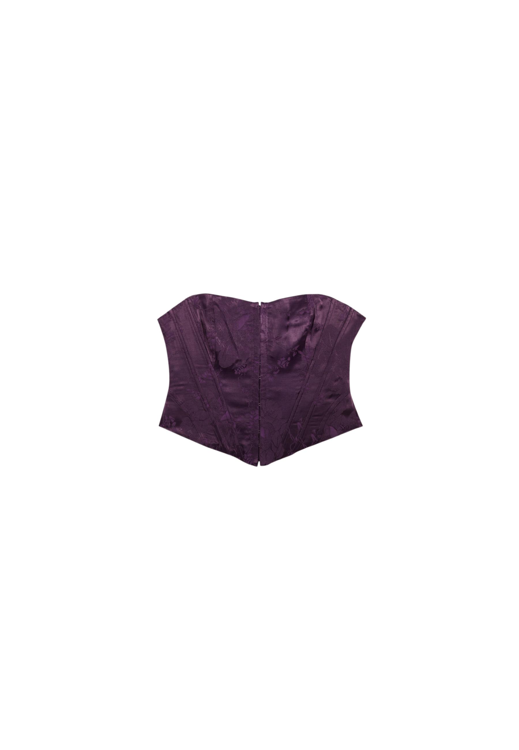 Lace-up corset — Purple