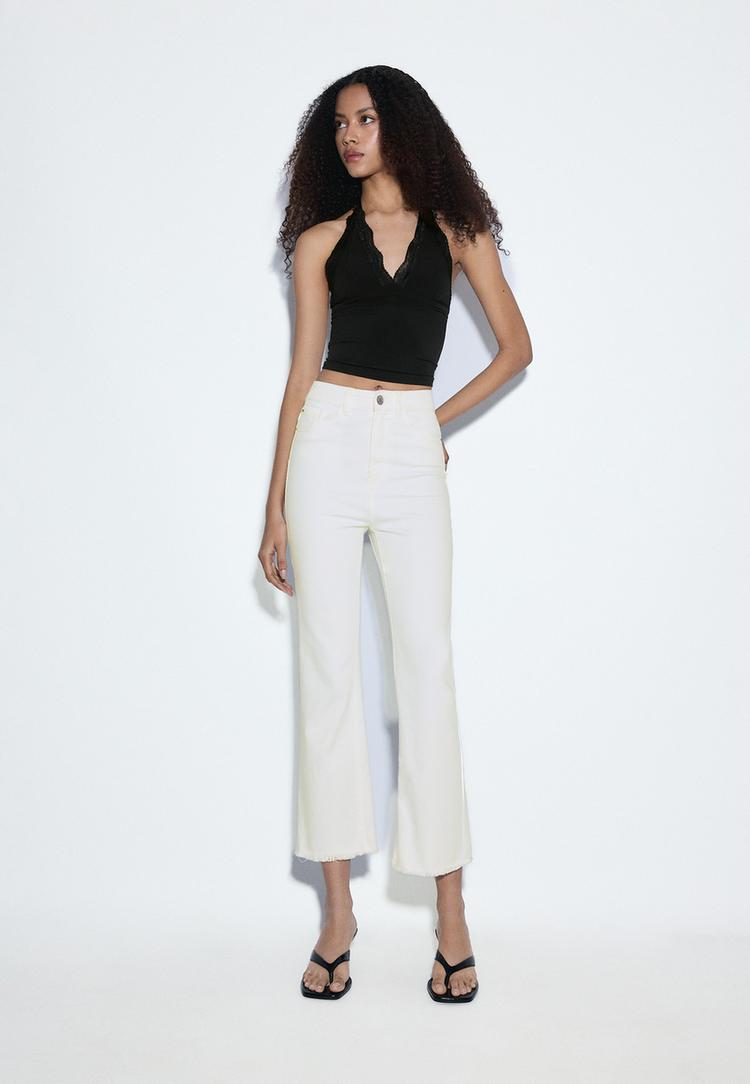 d78 jean cropped flare