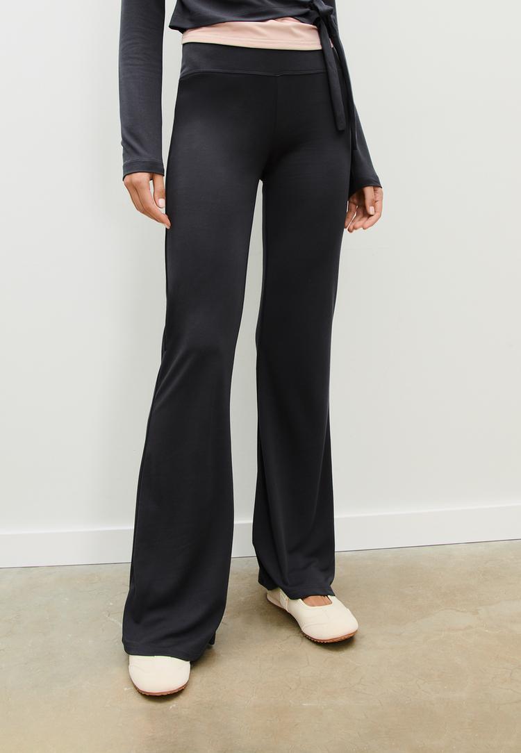 soft modal bell bottom trousers
