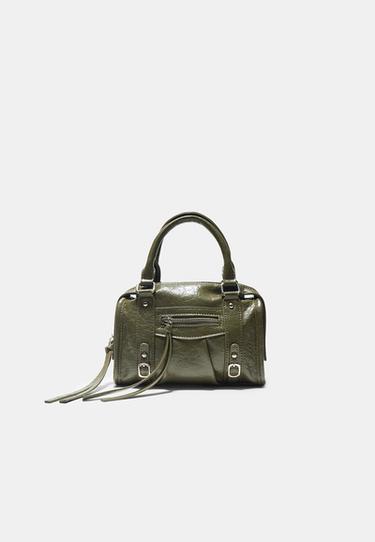 Zipped crossbody bowling bag — Khaki 2