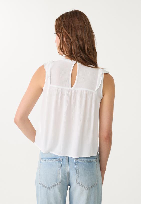 blusa volante fluida