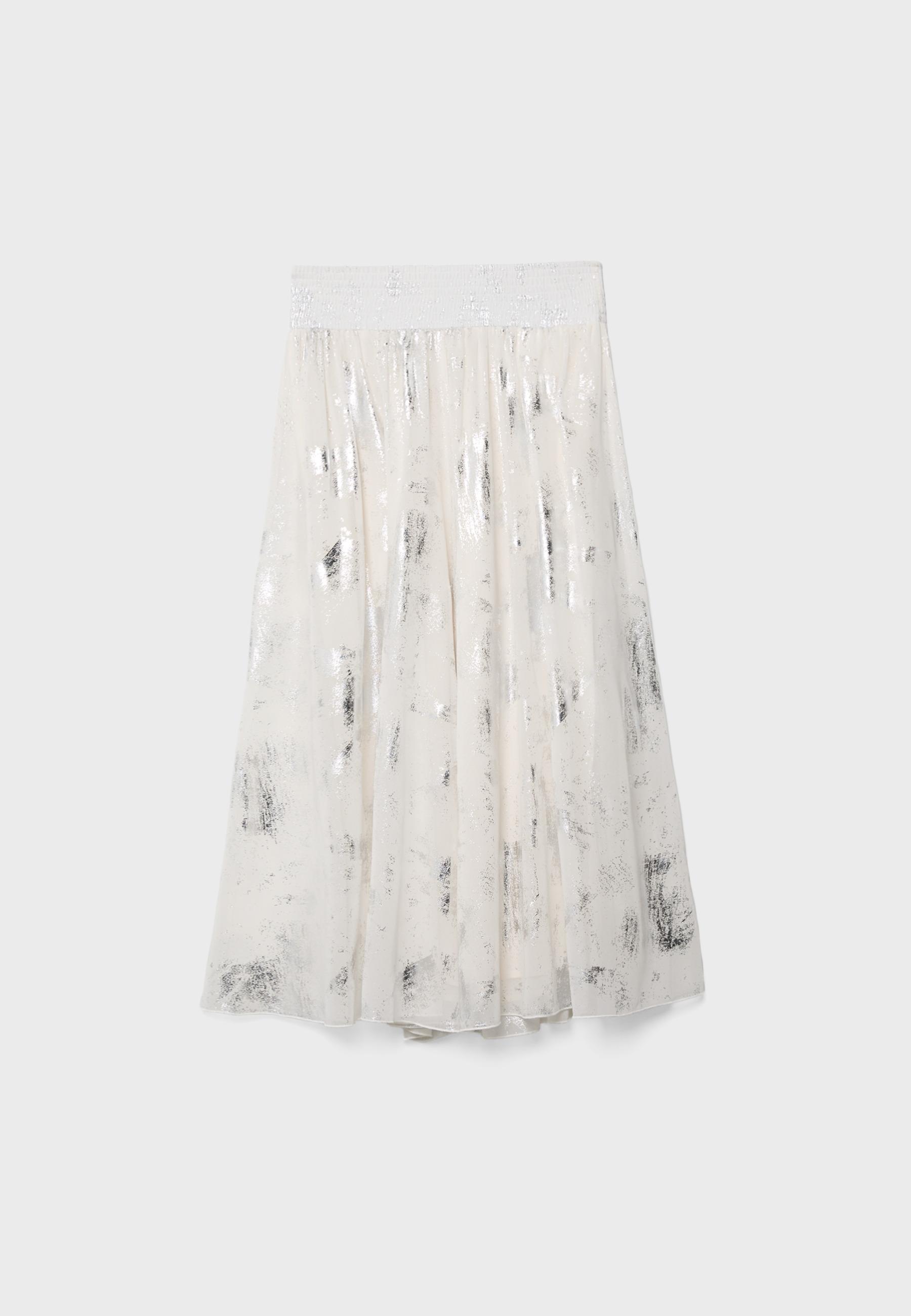 Foil culottes — Ecru