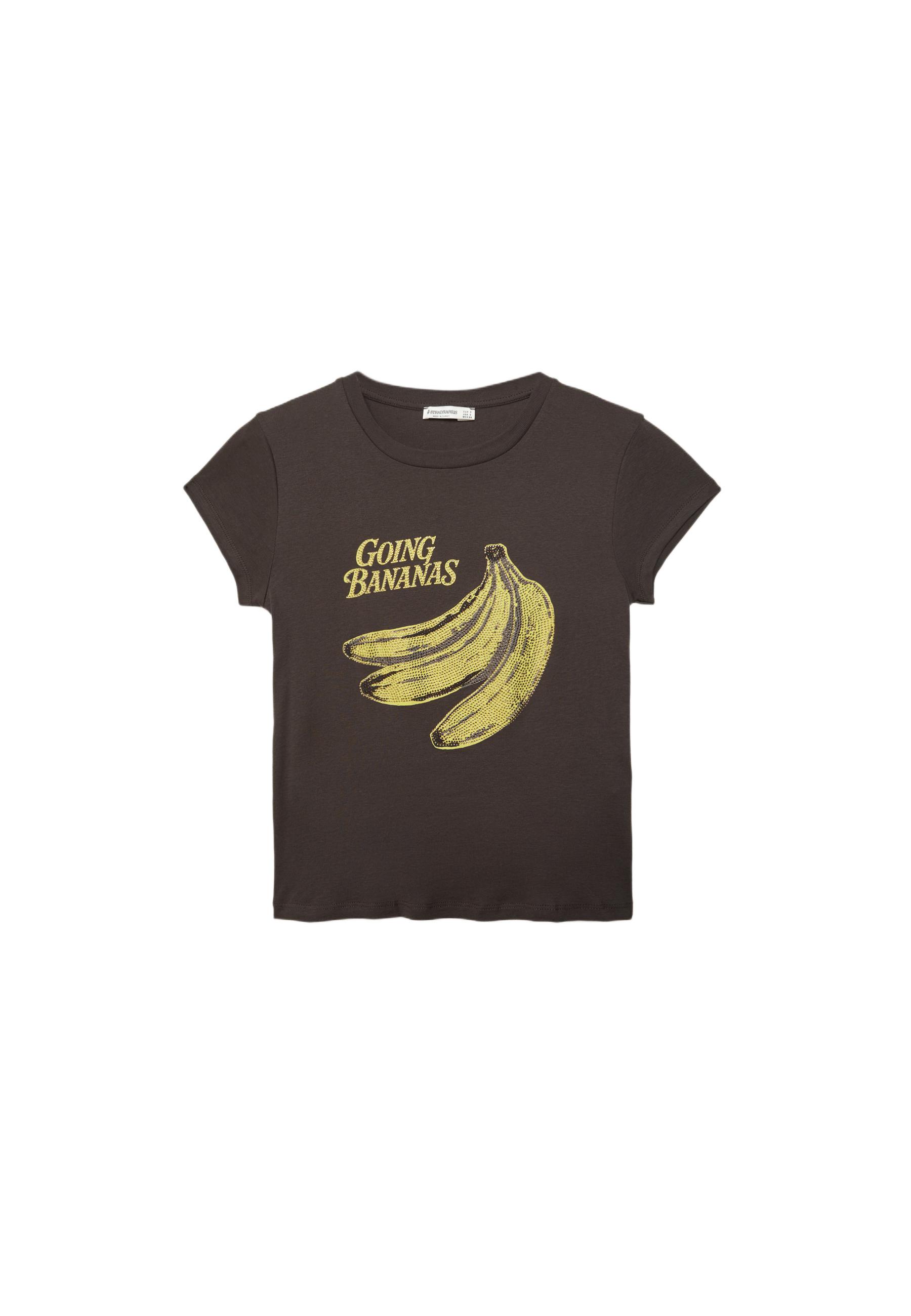Short sleeve banana T-shirt — Brown