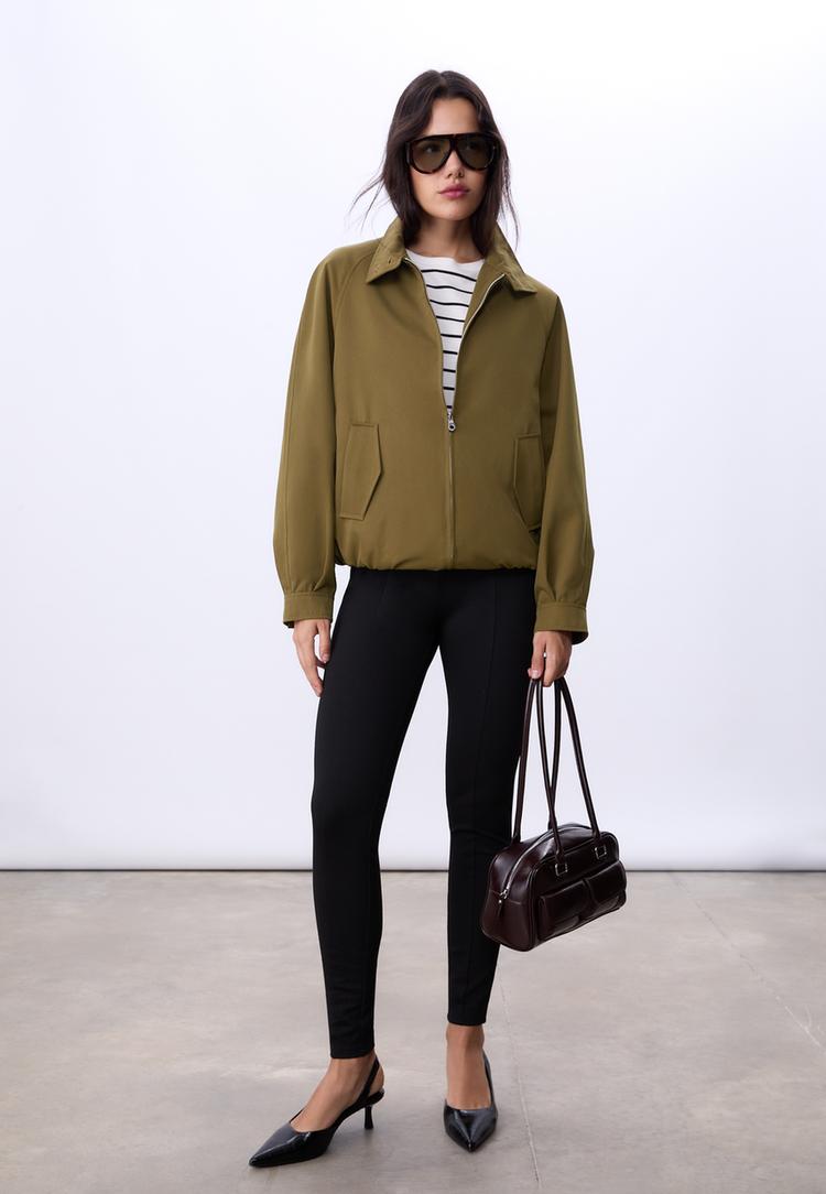 loose fitting bomber jacket