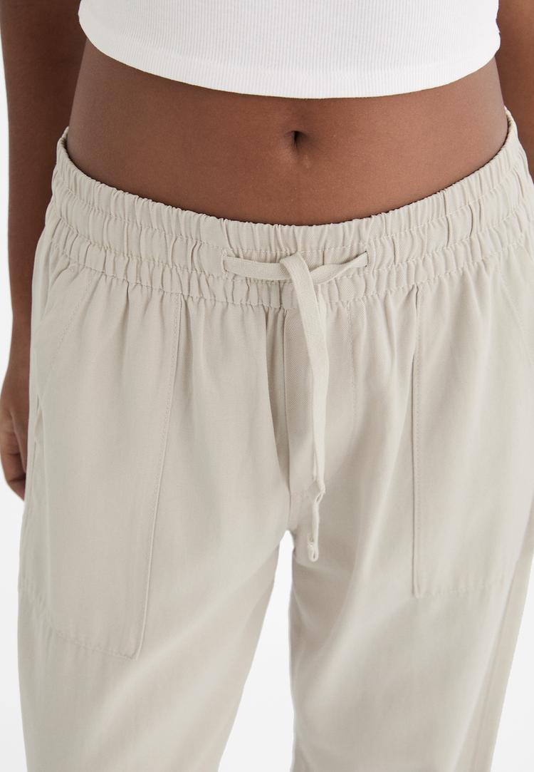 pantalon fluido sarga