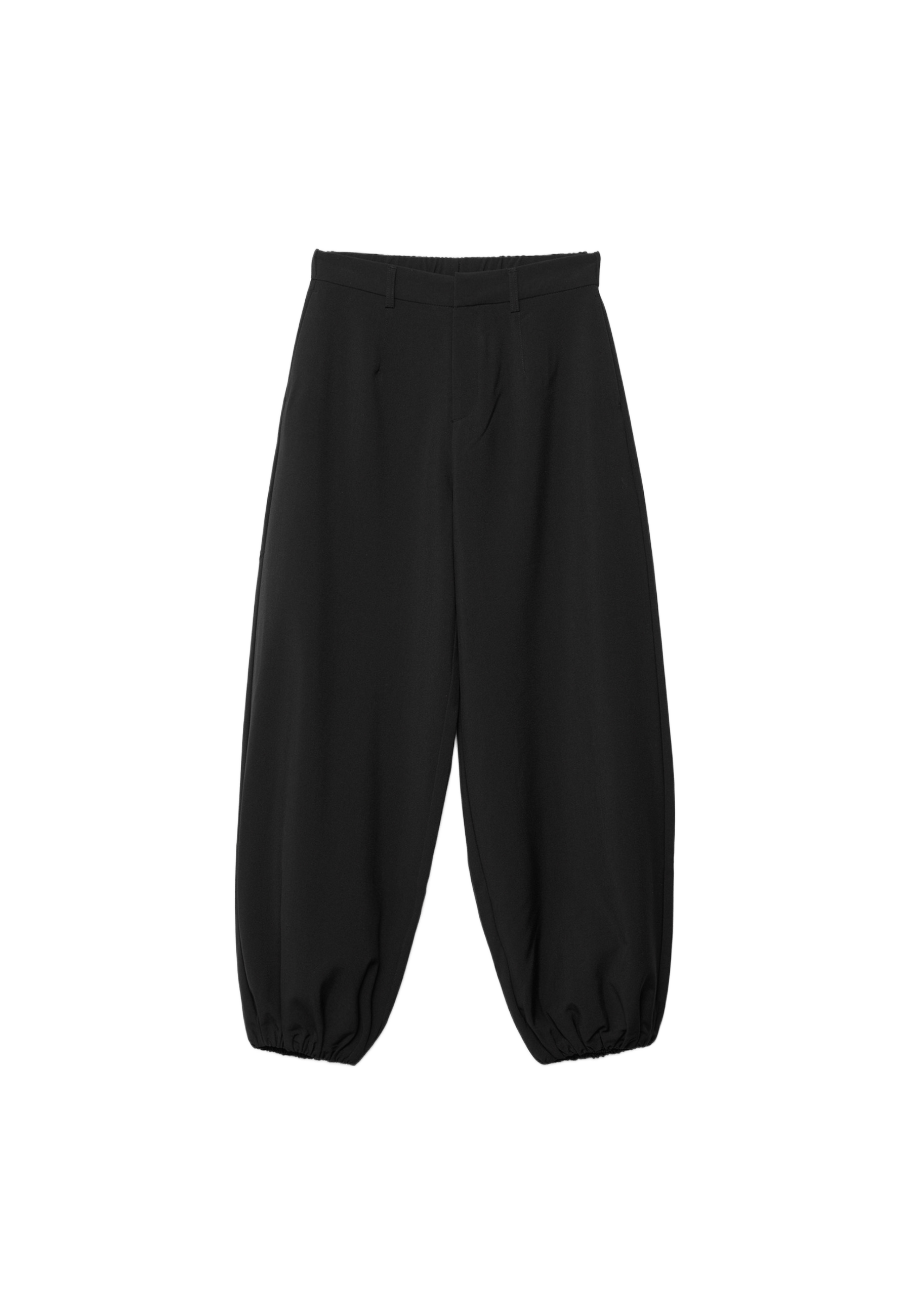 Balloon Dress Trousers — Black