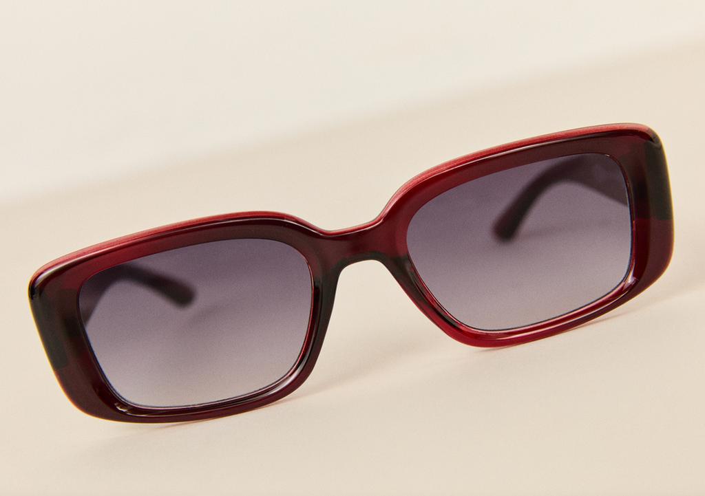 Tortoiseshell rectangular sunglasses