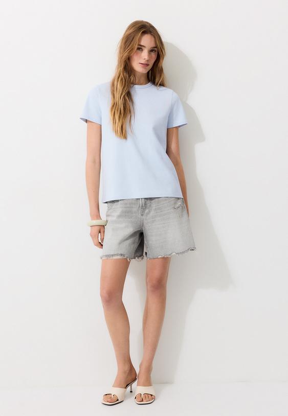 tshirt basica regular fit toque suave