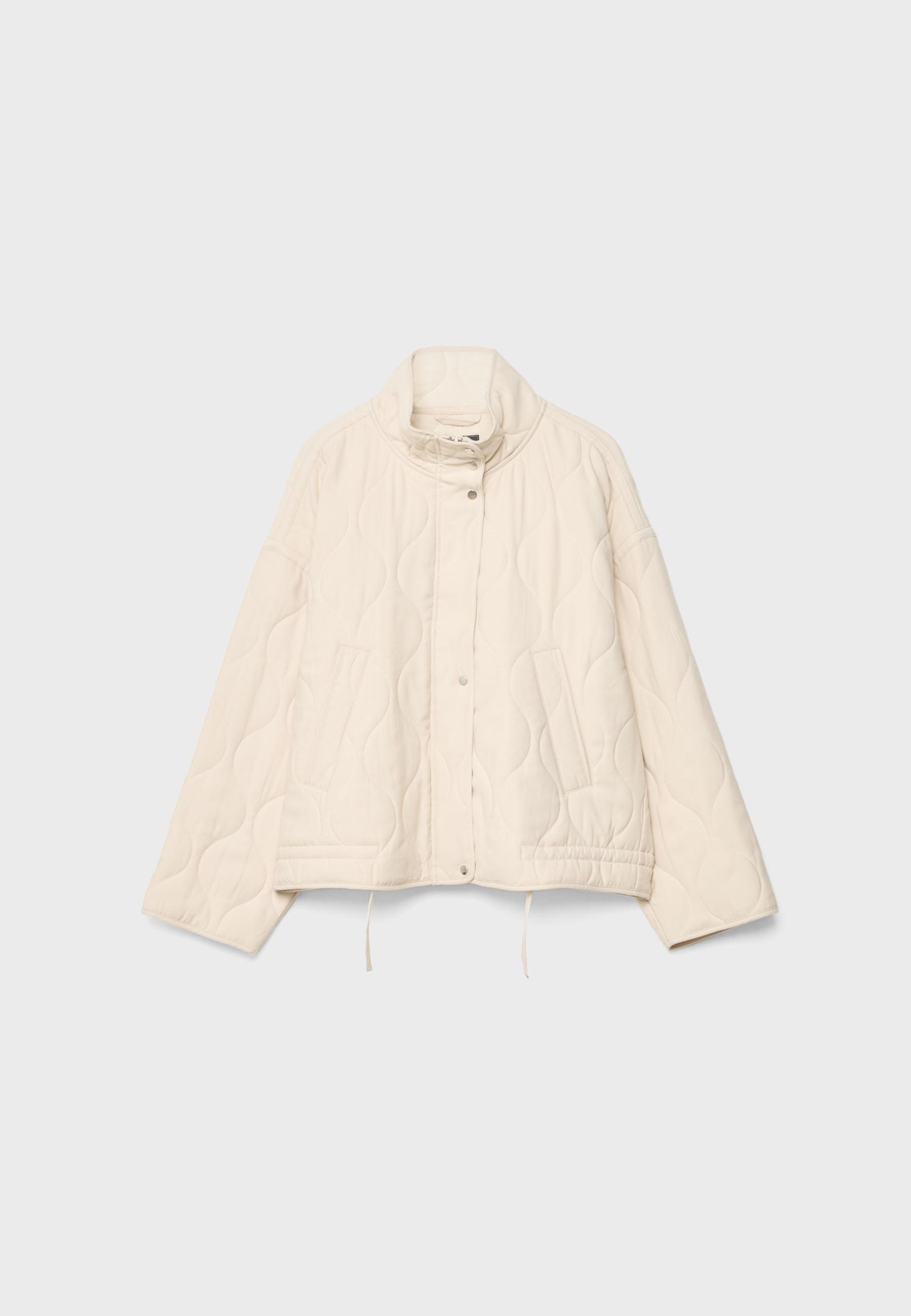 Puffer jacket — Ecru