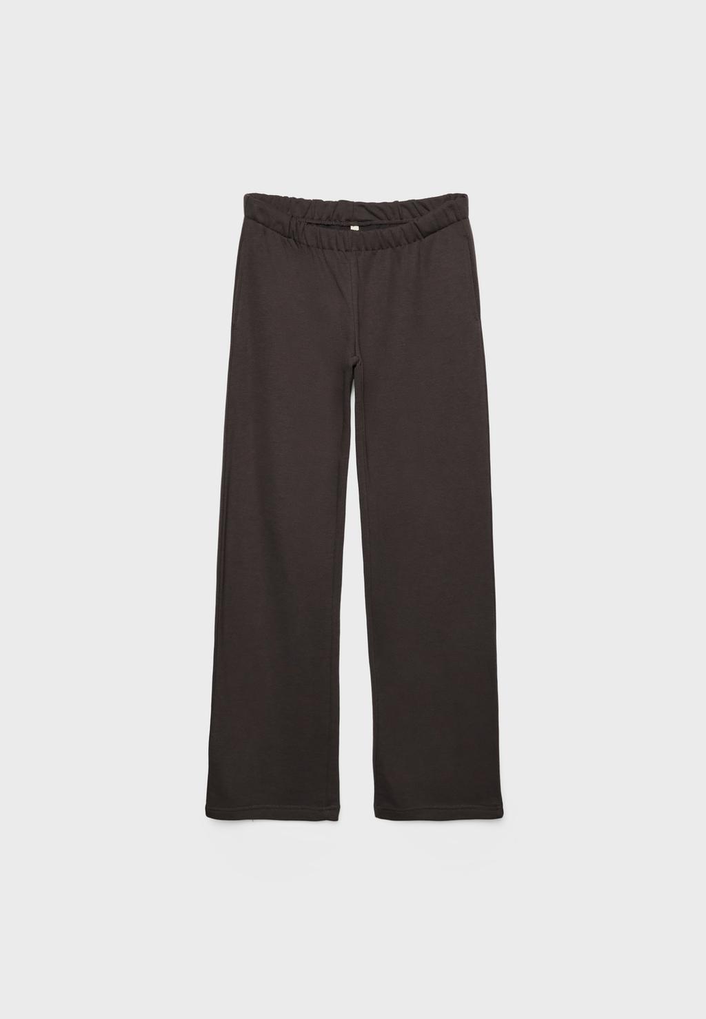 Wide leg pamuklu pantolon
