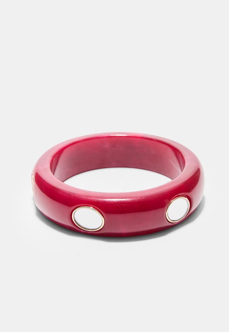 Stradivarius Σετ 2 Βραχιόλια Με Εφέ Κρυστάλλου Κόκκινο Os φωτογραφία