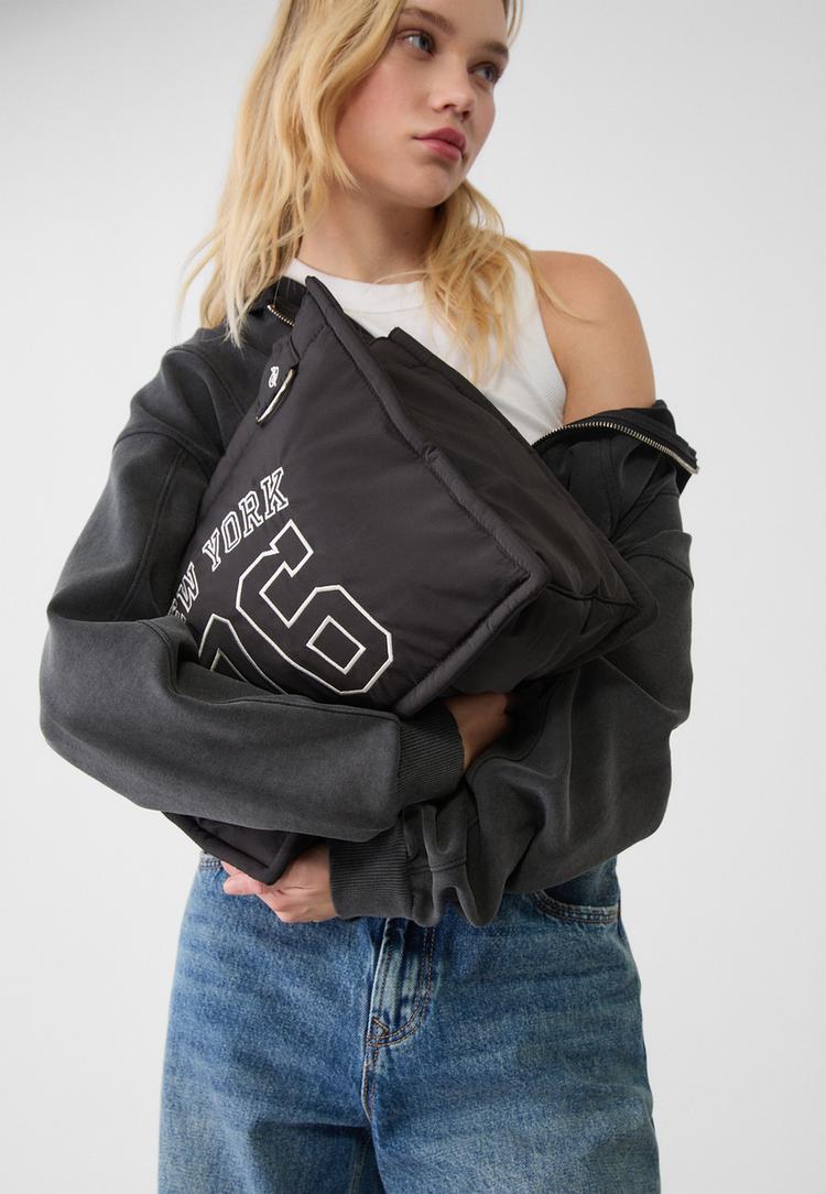 bolso cremallera tejido numero