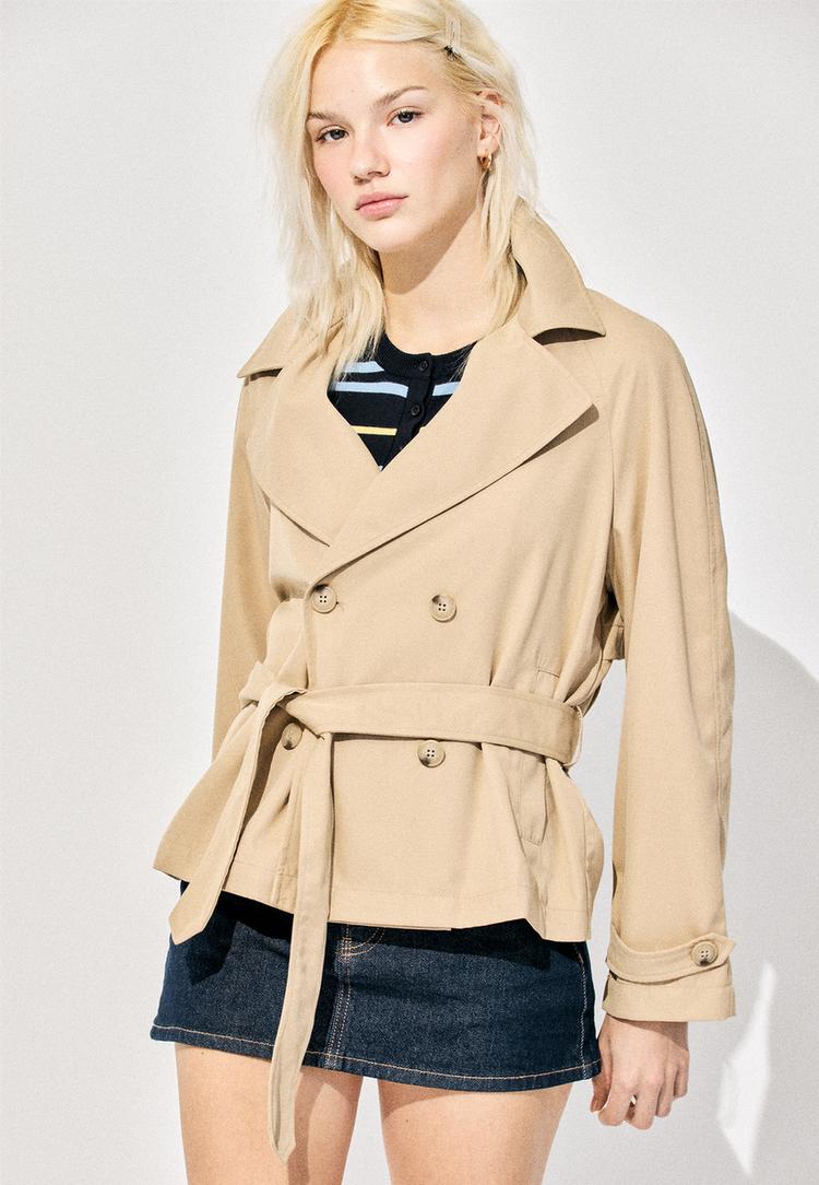 trench fluide court ceinture