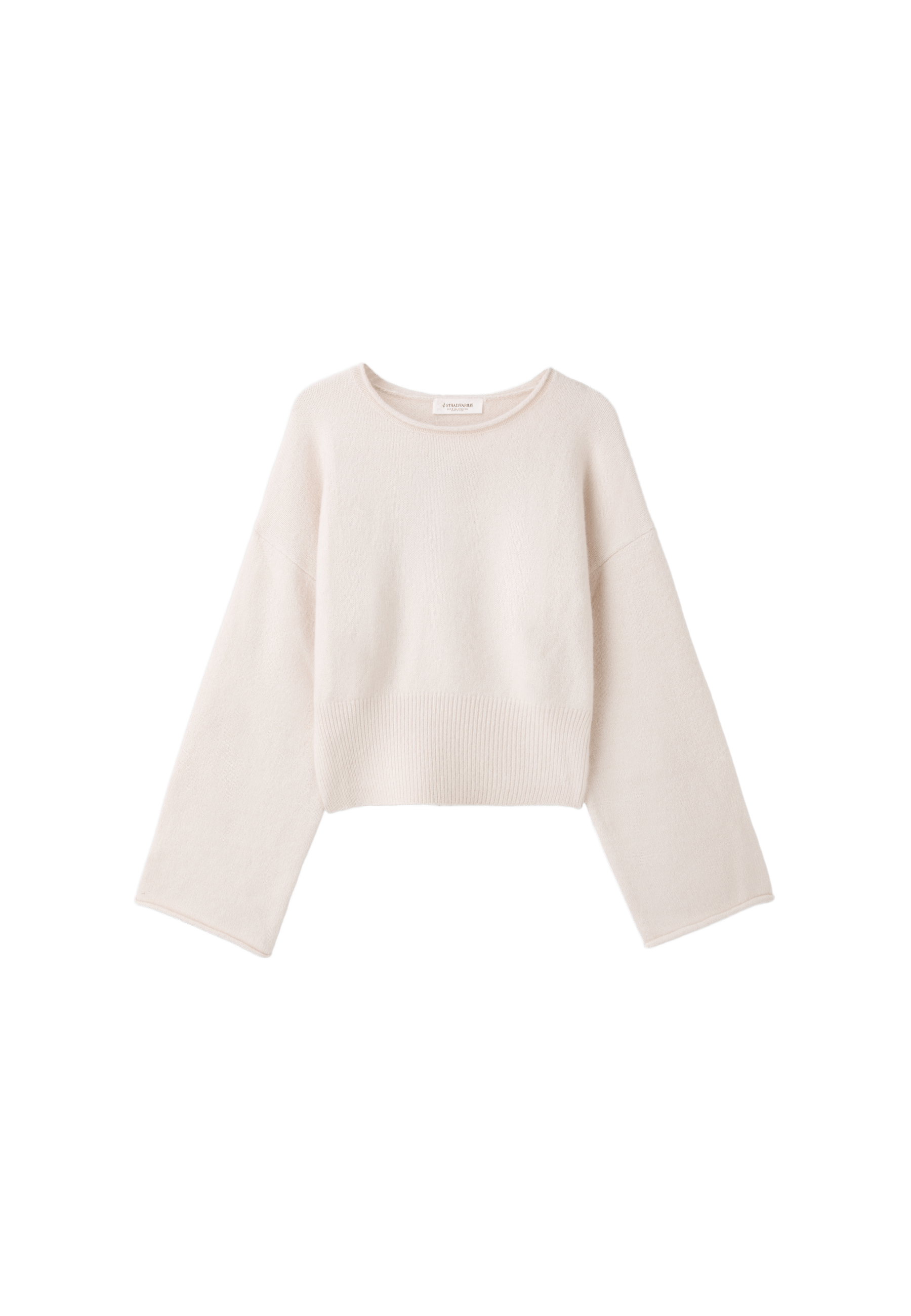 Soft knit waistband jumper — Stone
