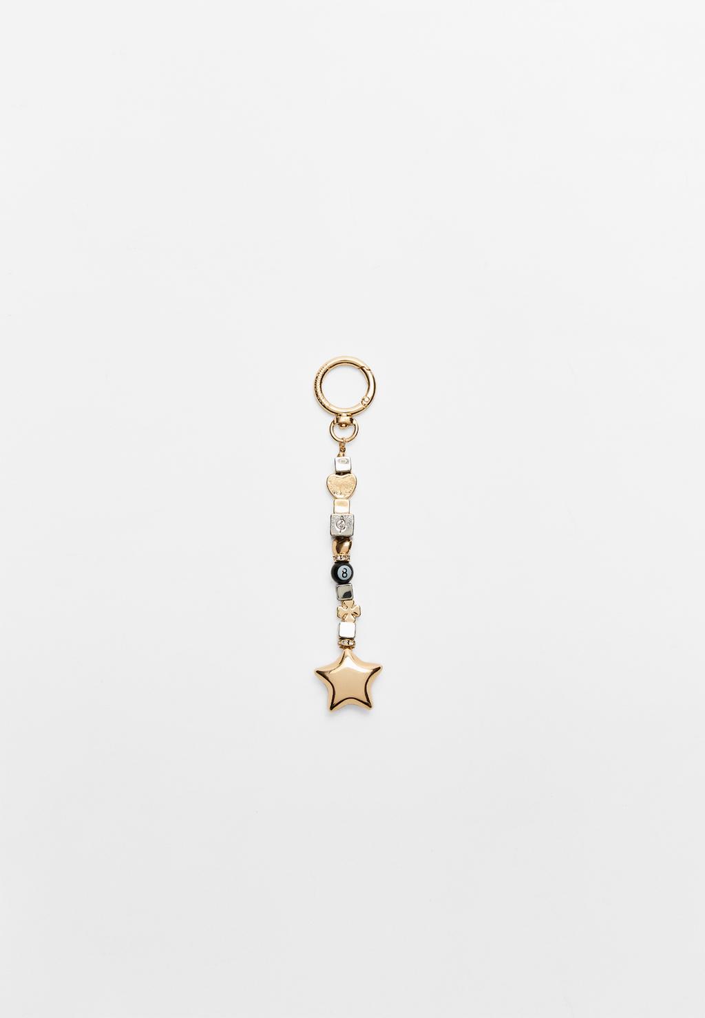 Star charm keyring