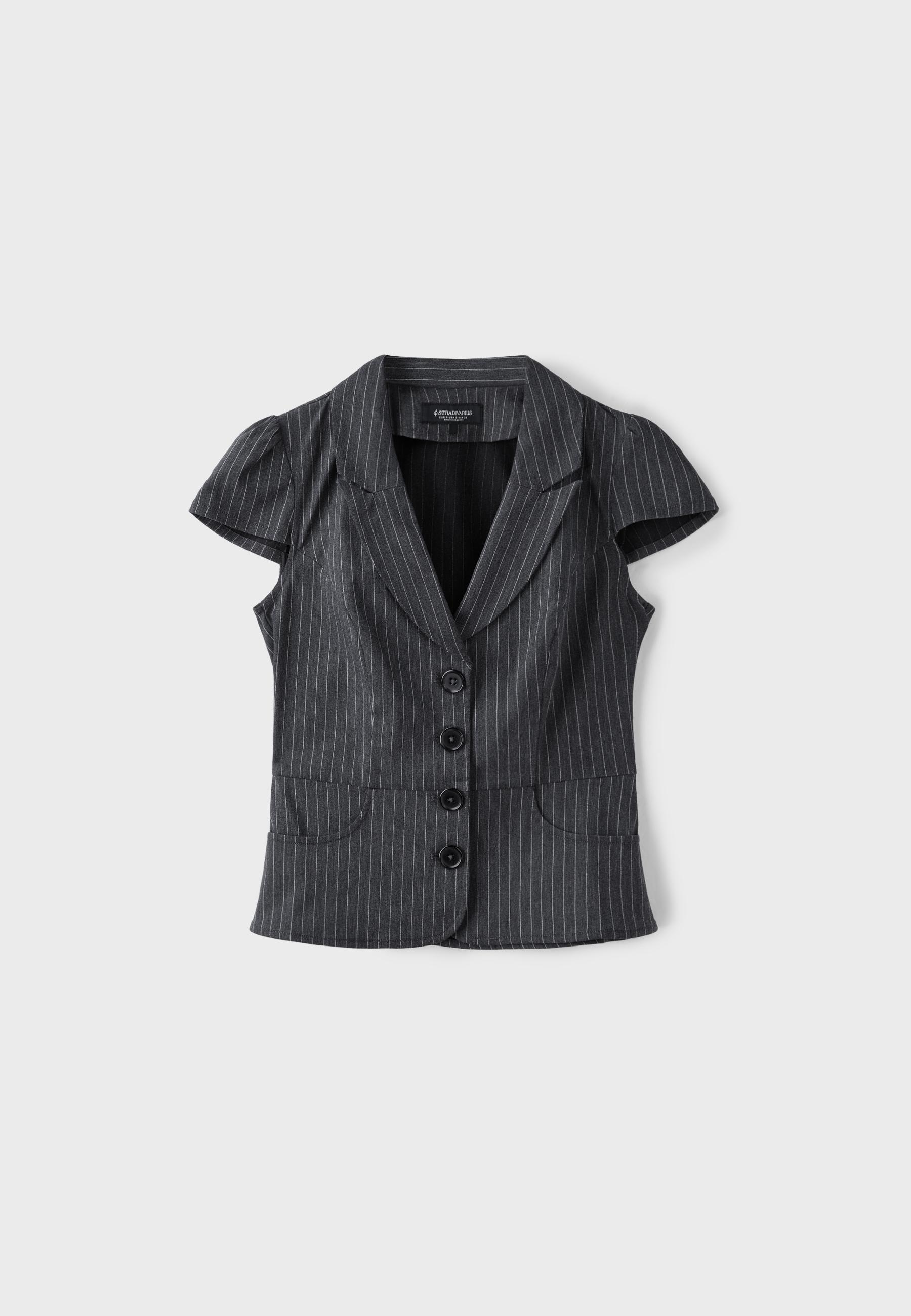 Short sleeve shirt with pockets — Dark grey