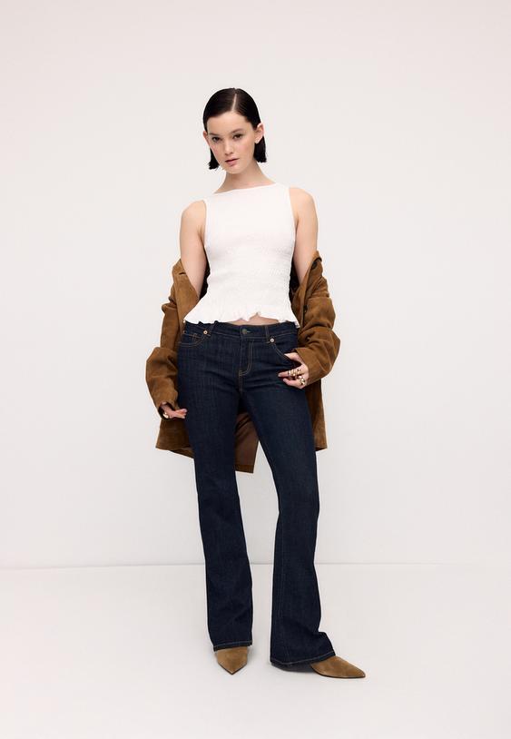 gathered t shirt with ruffles