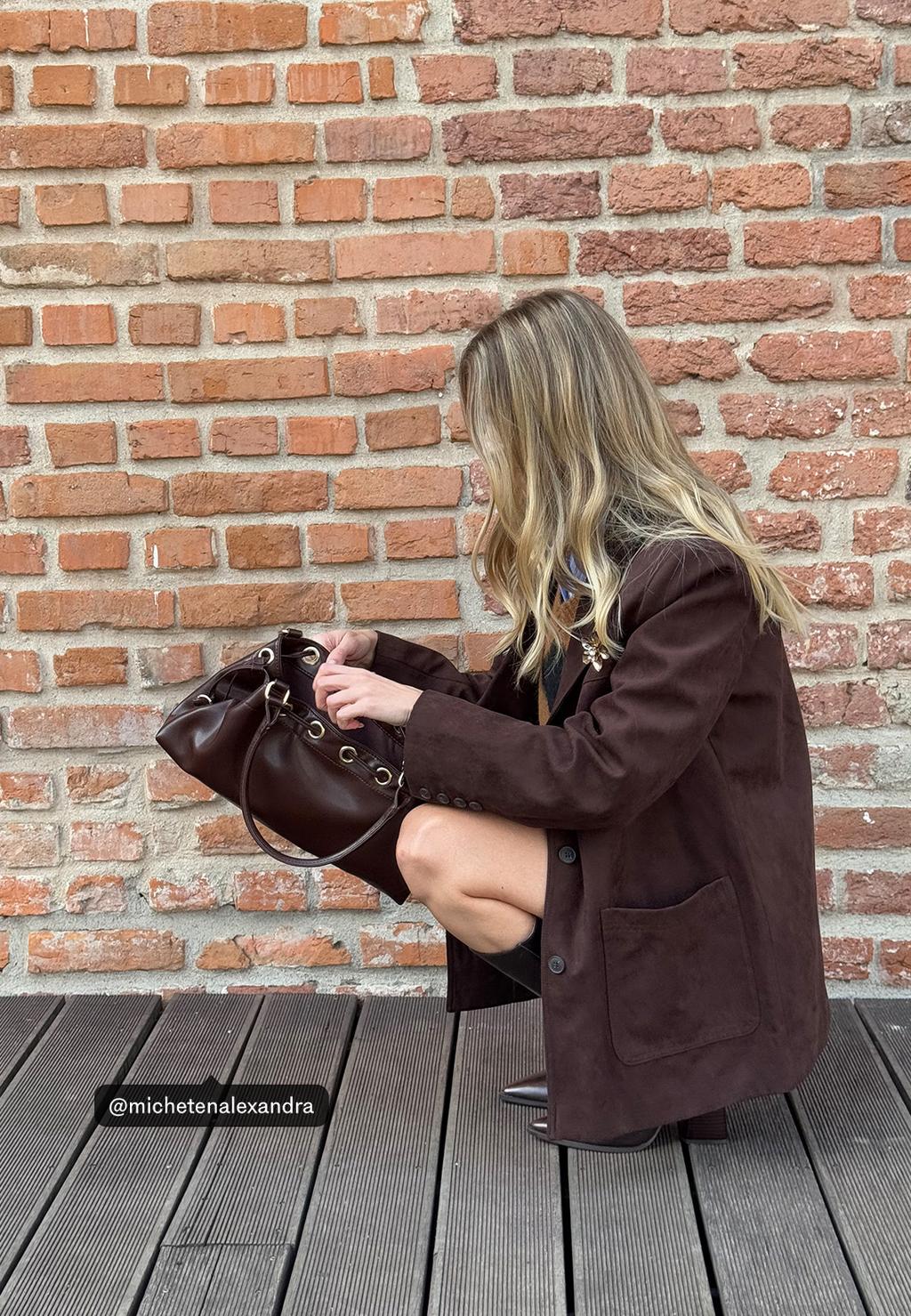 Sac épaule œillets