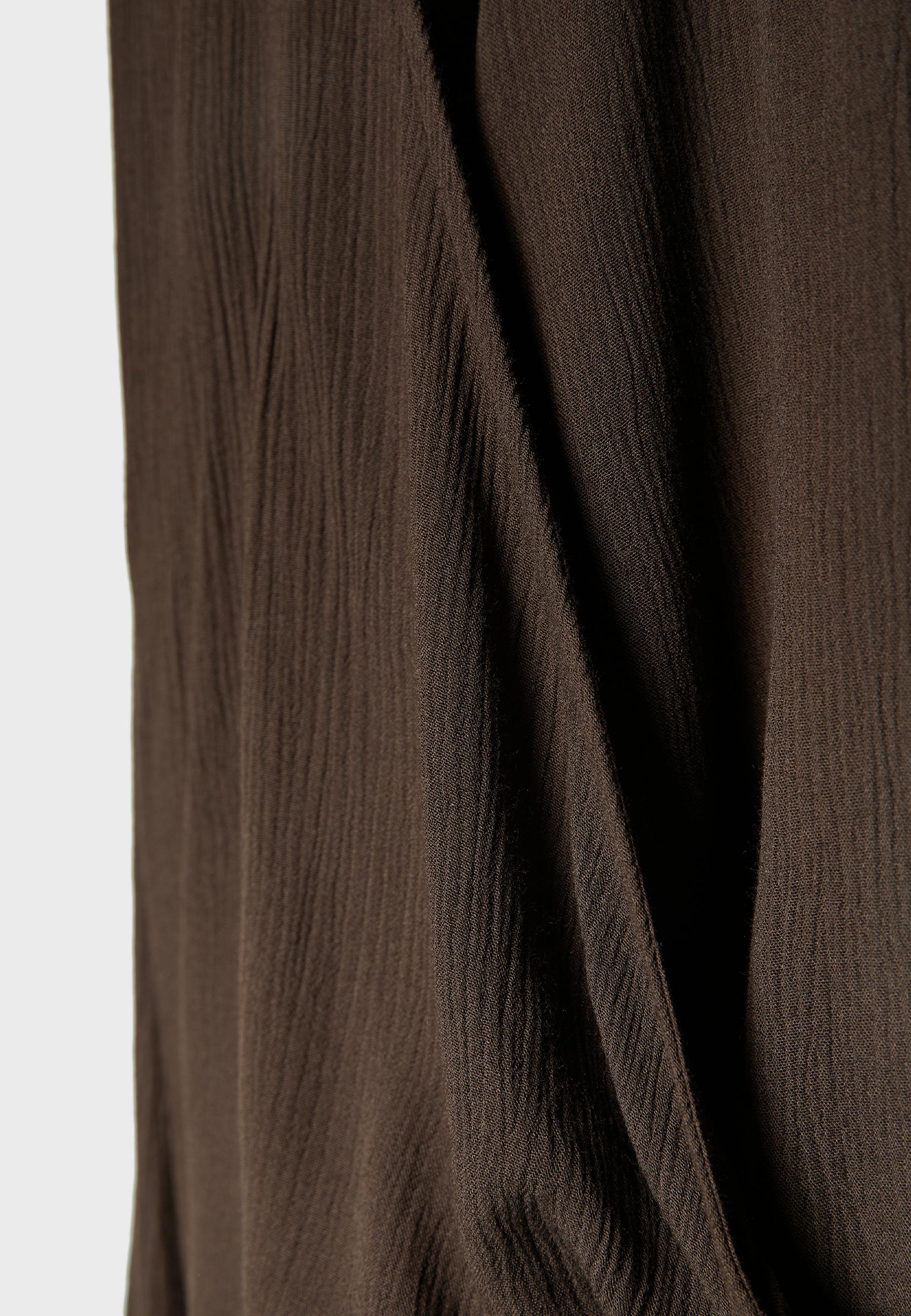 Flowing open blouse — Brown