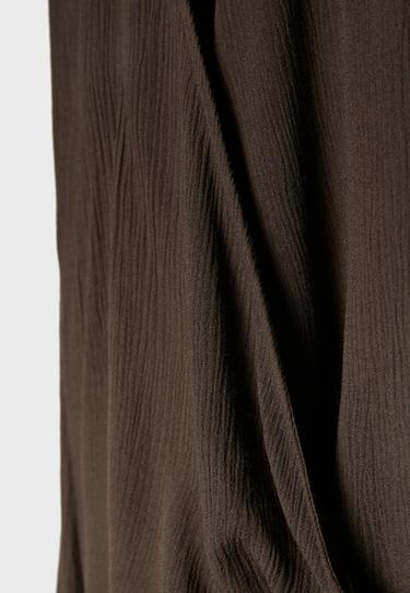 Flowing open blouse — Brown 9